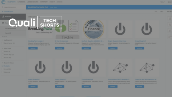 Quali TechShorts: CloudShell Series