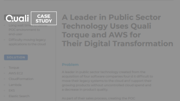 Quali Torque and AWS Case Study