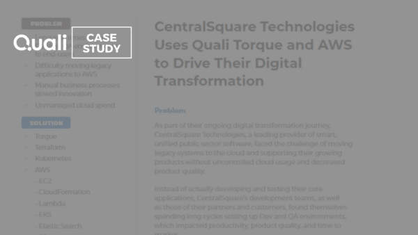 CentralSquare Technologies Case Study