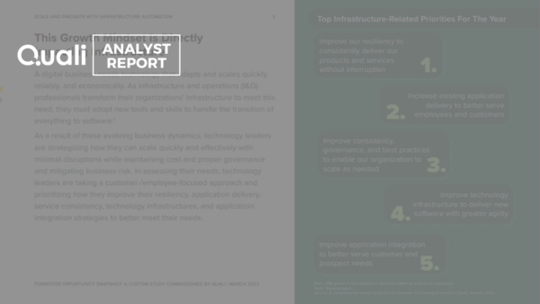 Forrester Consulting Opportunity Snapshot: Scale and Innovate with Infrastructure Automation